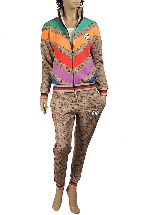 women gucci tracksui|gucci jogging suit women.